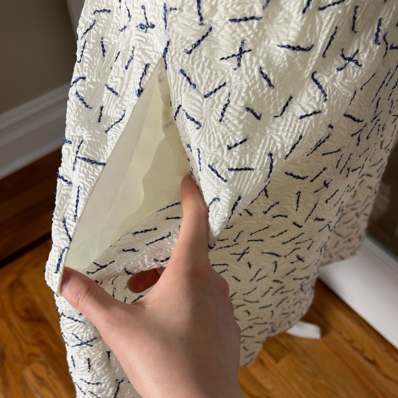 J.W. Anderson Crinkled Silk A-Line Skirt - Picture 4 of 7